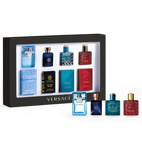 versace mini deluxe perfume|Versace mini aftershave set.